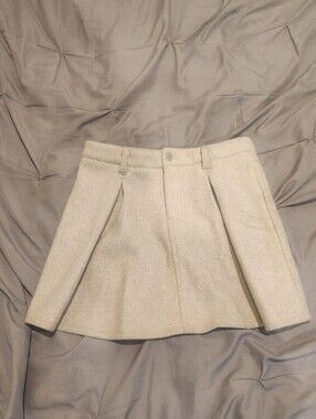 Cotton ON Kids Wool Pleated Skirt 7-8